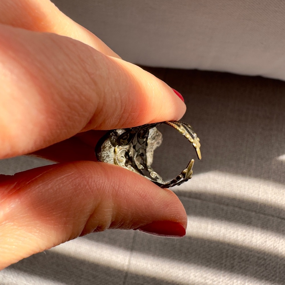Steampunk style ring-adjustable, statement ring - Picture 4 of 4